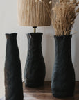 Vase en Céramique Noir H 36cm SHOK - COSYDAR