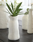 Vase en Céramique Blanc H 23cm SHOK - COSYDAR - DECO
