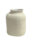 Vase en Céramique Blanc H 19cm SHOK - COSYDAR