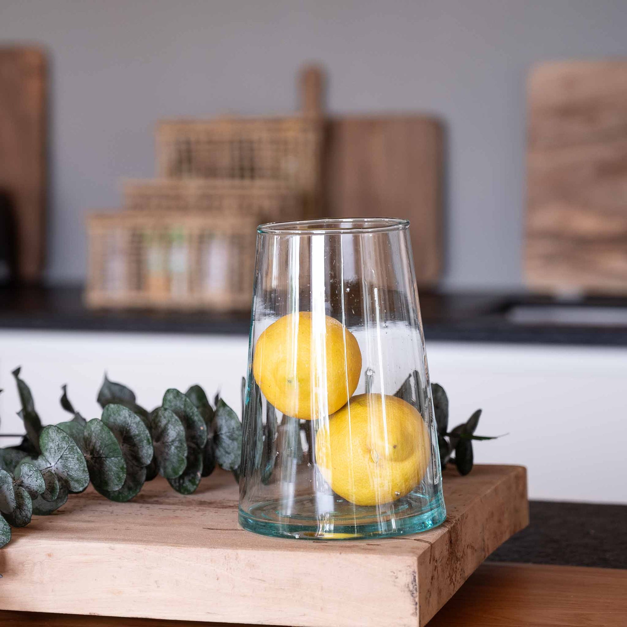 Vase Évasé en Verre Recyclé BELDI - COSYDAR