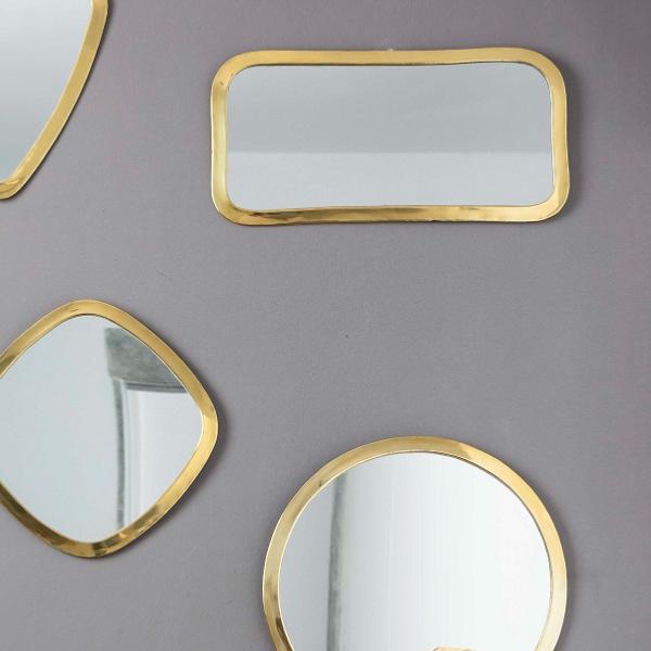 Miroir INTEJI 44x21cm LAITON