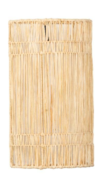 Applique Hen en Raphia naturel 30x20cm