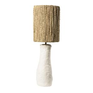   Lampe á poser en céramique et corde de palmier CBCV