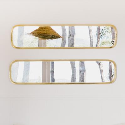 Miroir Rectangulaire en Laiton, 100cm