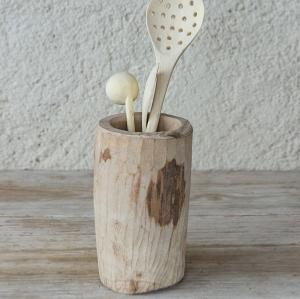 Pot Deco en bois de noyer S