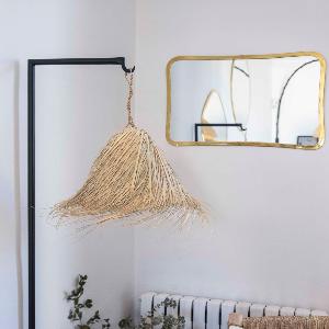 Suspension Ethnique 30cm en Fibre de Palmier