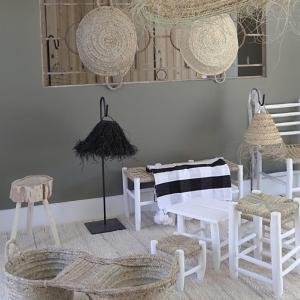  Tabouret 45, en Blanc