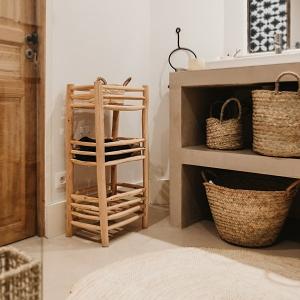 Accessoires dco en bois brut