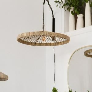  Suspension Parasol en Corde de Palmier B 65cm
