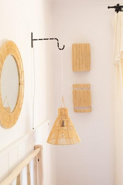 Applique Bun en Raphia naturel 30x20cm