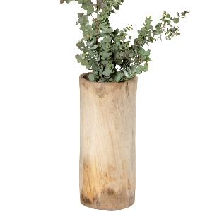 Pot Deco en bois de noyer 60cm