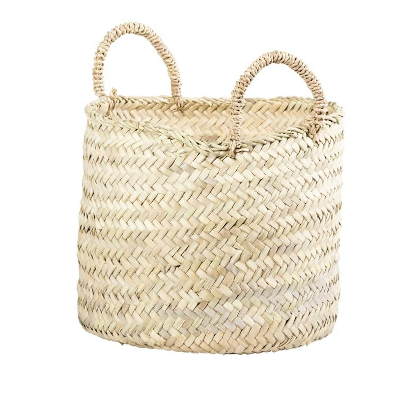 Panier Tressé Doum 25x20cm