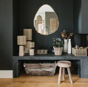 Miroir Egg 90x73cm LAITON