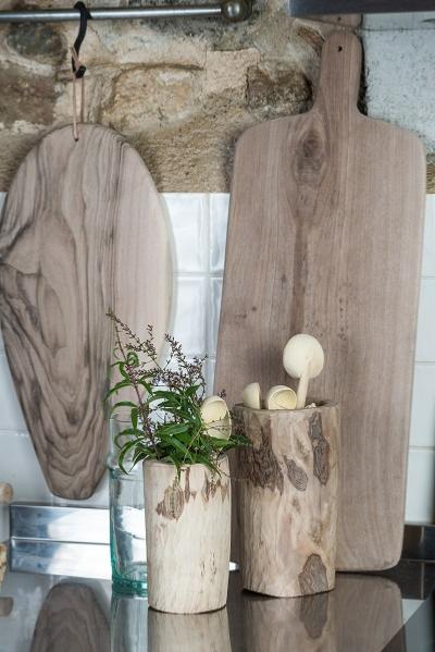 Pot Deco en bois de noyer M