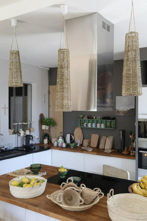 Suspension SHIRINDA 60cm en Corde de Palmier 