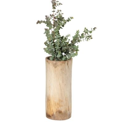 Grand Pot Deco en Bois de Noyer