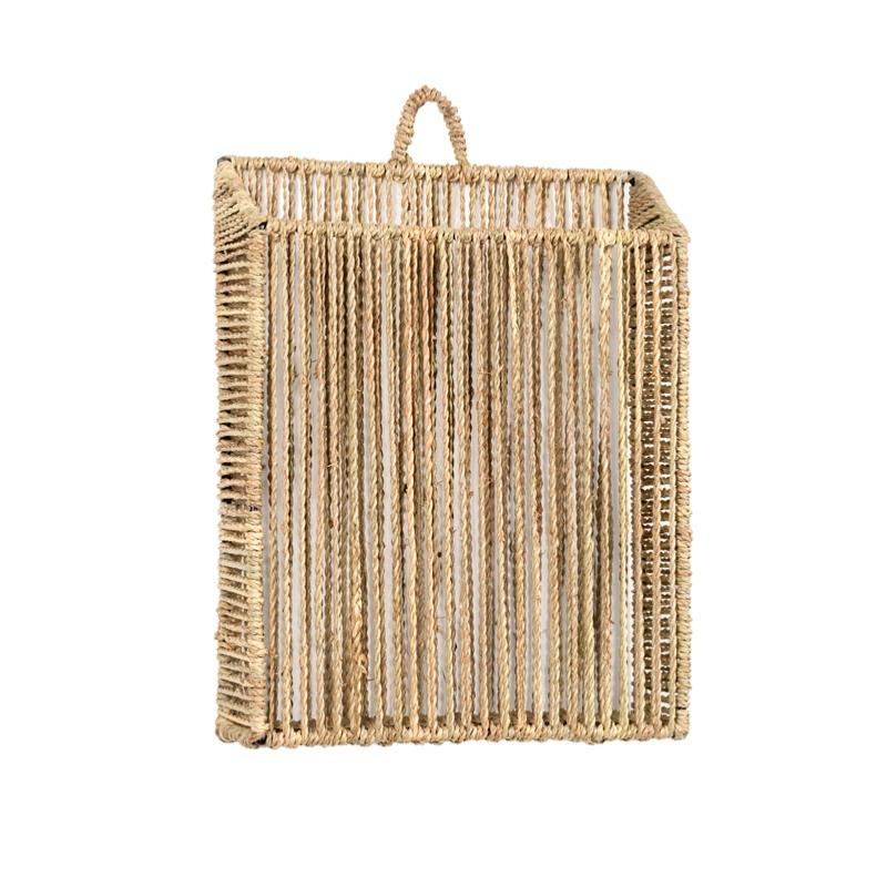 Corbeille tressée en palme KABE 36CM