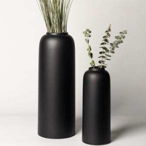 Grand Vase en céramique LYS, S, Noir