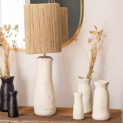 Vase en Céramique Blanc H 16cm SHOK