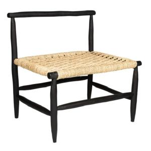 Chaise Artisanale KO L, Noir