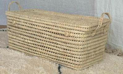 Malle de Rangement en osier naturel