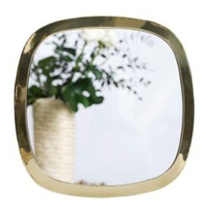 Miroir Carré 30x30cm LAITON