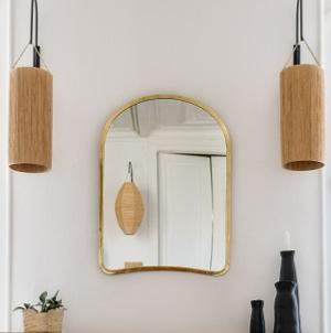 Miroir DOA 73x52cm LAITON
