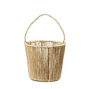 Panière Kawai tressé en fibre naturelle M