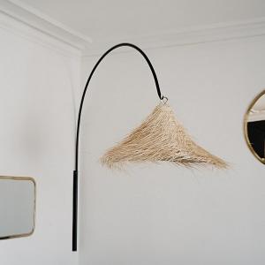 Suspension Ethnique 65cm en Fibre de Palmier