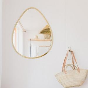Miroir Egg 80x63cm LAITON