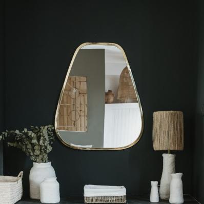 Miroir en Laiton Dor COSY