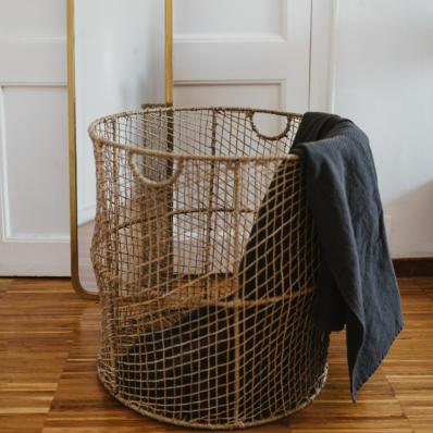 Panier à Linge Boho tressé