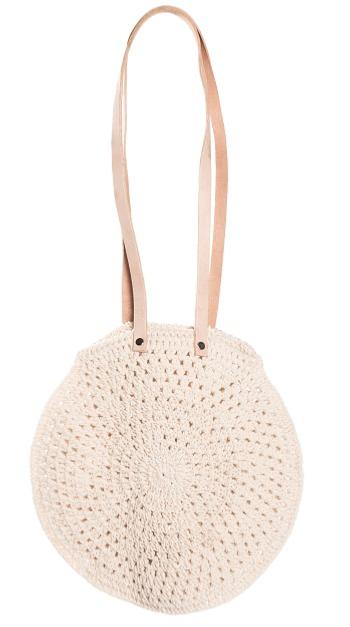 Bolso de mano blanco 30cm