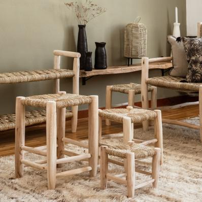 Tabouret Marocain en bois 45cm