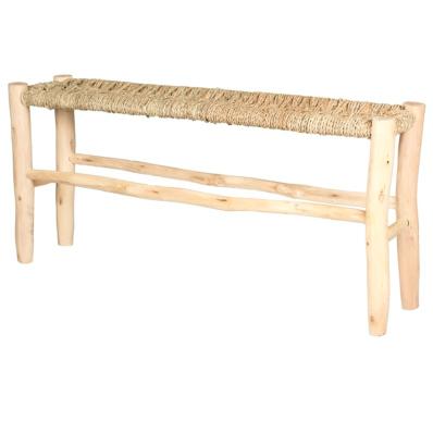 Banc Étroit en Bois et Corde