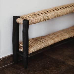 Banc double 1.0m, Noir