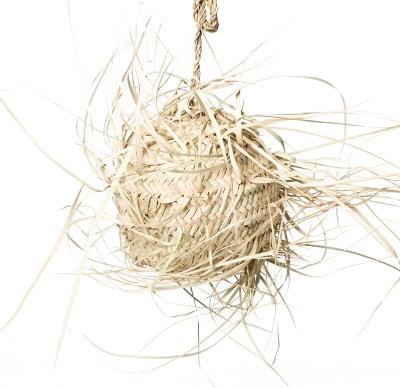 Suspension Ethnique 15cm en fibre de Palmier
