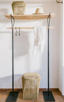 Corbeille à linge tressée avec couvercle FUTA L