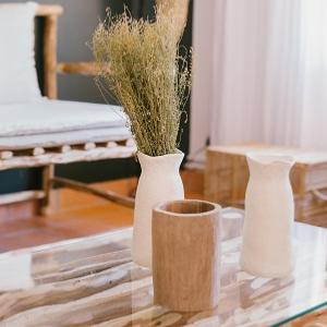Accessoires dco en bois brut