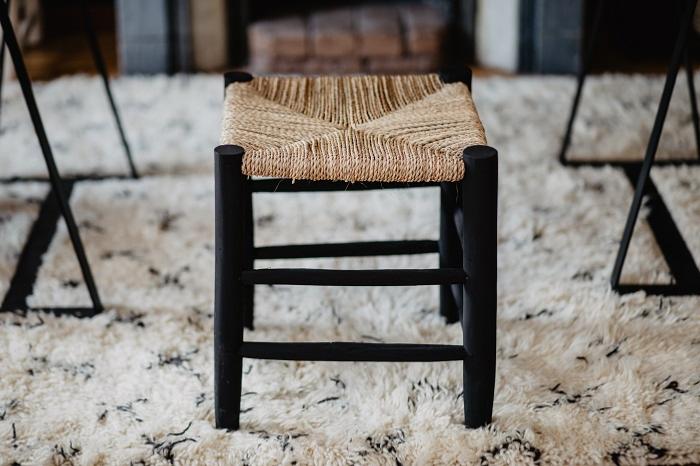  Tabouret 45 XL, en Noir