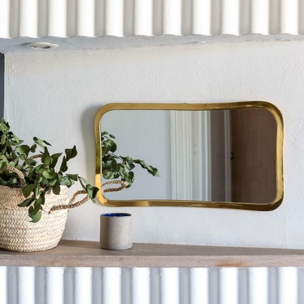 Miroir INTEJI 53x29cm LAITON