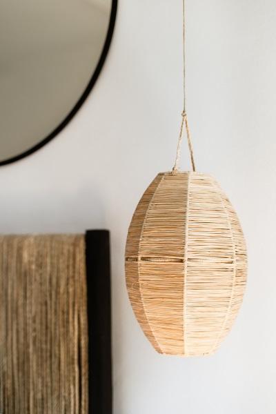 Suspension GUBY 30x20cm en Raphia