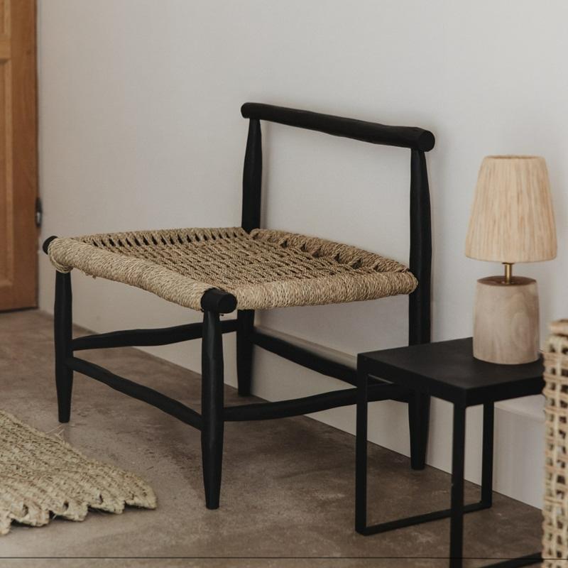 Chaise Artisanale KO L, Noir