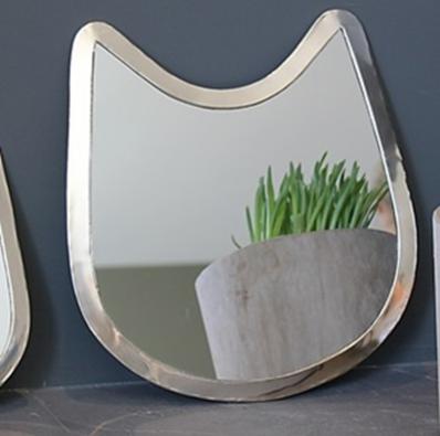 Miroir Argent Cat 28cm 