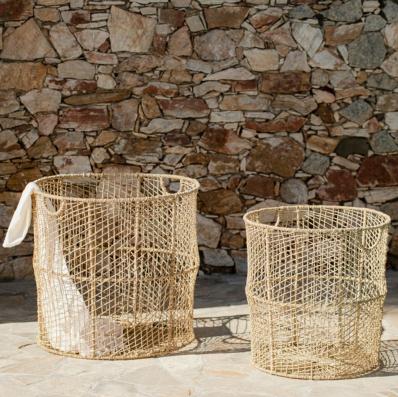 Panier à Linge Boho tressé