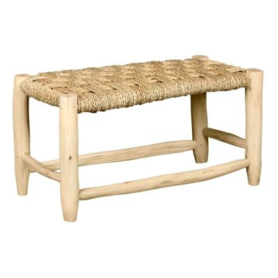 Petit Banc en Bois et Corde