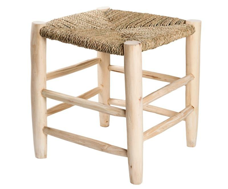 Tabouret Marocain en Bois 45cm XL