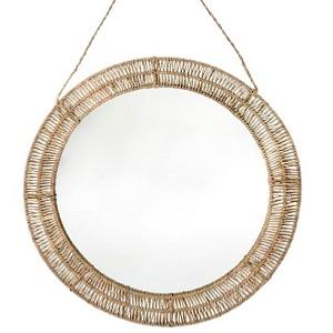 Miroir tressé en Feuille de Palmier,  XL