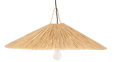  Suspension Parasol 70cm en Raphia