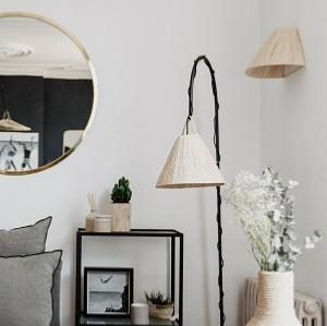  Suspension NAKO 25cm en Raphia